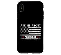 Ask Me About Medicare Health Insurance Consultant Agent Cool Custodia per iPhone XS Max