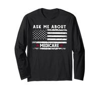 Ask Me About Medicare Health Insurance Consultant Agent Cool Maglia a Manica