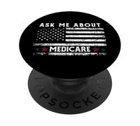 Ask Me About Medicare Health Insurance Consultant Agent Cool PopSockets PopGrip Adesivo