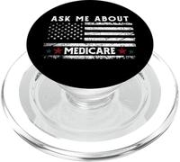 Ask Me About Medicare Health Insurance Consultant Agent Cool PopSockets PopGrip per MagSafe