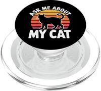 Ask Me About My Cat PopSockets PopGrip per MagSafe
