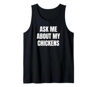 Ask Me About My Chickens Funny Farm Lover Tees And More Canotta