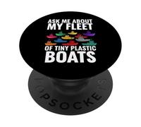 Ask Me About My Fleet Of Tiny Plastic Boats 3D Printing Fun PopSockets PopGrip Adesivo