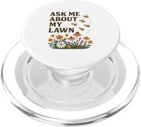 Ask Me About My Lawn No Mow May Pollinator Awareness PopSockets PopGrip per MagSafe