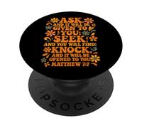 Ask Seek Knock - Matteo 7: 7 citazione della PopSockets PopGrip Adesivo