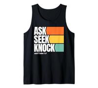Ask Seek Knock Matthew 7:7 Christian Faith Design Canotta