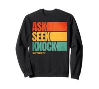 Ask Seek Knock Matthew 7:7 Christian Men Women Faith Felpa