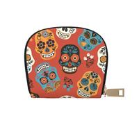 ASKFNASDKMFN Dia de Los Muertos - Portafogli per carte d'imbarco e carte di viaggio, 9 x 11 cm, A1, 9X11CM