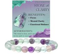 ASKFNASDKMFN Fluorite - Clarity - 8 mm perline braccialetti per le donne semi preziosa pietra naturale elastico elastico gioielli yoga protezione regali
