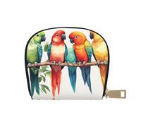 ASKFNASDKMFN Pappagalli colorati sull'albero - Confezione di biglietti per pendolari attivi - per carte di transito e ID ad accesso rapido 9 x 11 cm, A36, 9X11CM