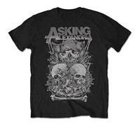 Asking Alexandria - Skull Stack T Shirt Rock Metalcore Black XL