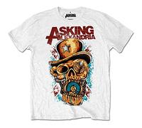 Asking Alexandria - T-Shirt # Xxl White Unisex # Stop The Time