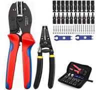 ASKLUND Pinza Crimpatrice Solare per 2,5/4/6 mm² Cavo PV con 10 Paio Connettori