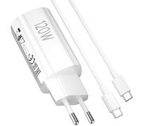 ASKUBSKU 120W Caricatore e Cavo per Xiaomi Redmi Note 14 Pro+ 13 Pro+ 12Pro+ 5G Ricarica Adattatore di Caricatore Mini 1Metro Cavo USB C a USB C 6A Rapida Ricarica per Xiaomi 14T 13T per Poco F7 Ultra