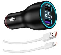 ASKUBSKU Caricabatteria da auto USB 120 W e cavo USB C per Xiaomi Redmi Note 12 Pro+ 11 Pro+ 5G,HyperCharge Adattatore per caricabatterie da auto e 6 A Cavo Tipo C 1M Turbo Ricarica Rapida