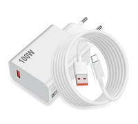 ASKUBSKU Caricatore 100W e 2Metri Cavo USB C per Xiaomi Redmi Note 15 Pro+ 5G POCO M8 Pro F8 Ultra 17 Pro MAX,Rapida Ricarica Adattatore di Caricabatterie e Lungo Cavo Tipo C 6A per Redmi K90 Pro Max