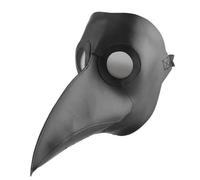asky Peste Doctor - Maschera da uccello per naso lungo, per cosplay, costume di Halloween, colore: Nero