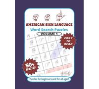 ASL American Sign Language Word Search Puzzles: Search Word Puzzles with Easy to Read ASL Print about family, people, foods, drinks, animals, colors, ... puzzles... Gift for Family, Friends, Students