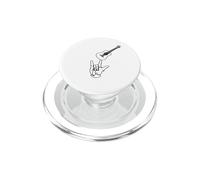 ASL I Love You Chitarra manuale Sign Language linea continua PopSockets PopGrip per MagSafe