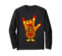 ASL I Love You, Maglia Tacchino del Ringraziamento Maglia a Manica
