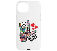 ASL ILY - Simbolo della mano del mondo delle bandiere della pace, amore, positività, unità Custodia per iPhone 15 Plus