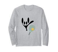 ASL Lingua dei segni Amore Padel per Padel Player Maglia a Manica