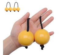 Aslatua Shakers, 2 paia di sonagli per strumenti musicali a percussione Kashaka Asalato, colore: giallo