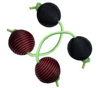 Aslatuas Palla Ritmica - Doppia Percussione Di Zucca | Palla Ritmica A Percussione Africana Per Lezioni Di Musica, Ritmo E Principianti | Percussioni Etniche Con Sonagli Tradizionali