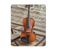 ASLKXOPEMG Tappetino per mouse per violino spartiti per mouse tappetino antiscivolo da scrivania da gioco con base in gomma lavabile decorazione per ufficio tappetino per tastiera per computer da