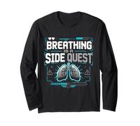 Asma Asmatico Breathing Is A Side Quest Maglia a Manica