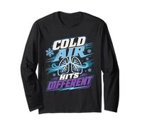Asma Asmatico Cold Air Hits Different Maglia a Manica