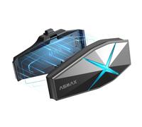 ASMAX Citofono Casco Moto Bluetooth, 10 Motociclisti Mesh Intercom, Controllo vocale in spagnolo, 50 min Ricarica Rapida/Montaggio Magnetico/Annullamento del rumore/accoppiamento universale, IP67