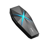 ASMAX F1s - Cuffie Bluetooth per moto con controllo vocale intelligente, sistema di comunicazione a 10 cavalieri, doppio chip con audio multitasking, condivisione musicale, ENC, citofono 5 mi per