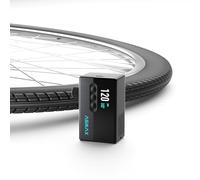ASMAX Mini Pompa per Bici, Pompa Bici Elettrica 120 PSI, con Manometro, Valvole Schrader e Presta, Batteria Ricaricabile, Spegnimento Automatico, per Bici da Strada, MTB, Bici elettrica, Bici da città