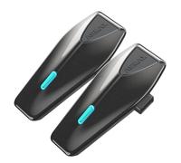 ASMAX S1 Interfono Moto Coppia, 8 Piloti Mesh Interfono, Controllo Vocale | FM, Condivisione della Musica, Ricarica Rapida, Aggiornamenti FOTA, Cancellazione del Rumore, Bluetooth 5.4, IPX7, Grigio