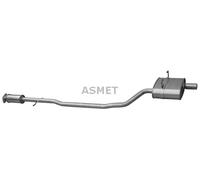 ASMET Silenziatore Centrale Silenziatore Per MINI Mini Cabriolet R52 R50 R53