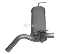 ASMET Silenziatore Finale Silenziatore Centrale Per Opel Astra J 1.4 LPG