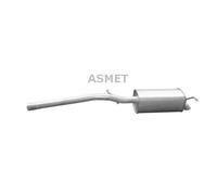 ASMET Silenziatore Finale Silenziatore Per VW Caddy III Kombi 1.9 TDI