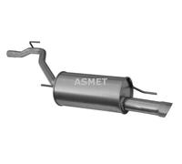 ASMET Silenziatore Finale Silenziatore Per VW Transporter IV Furgone