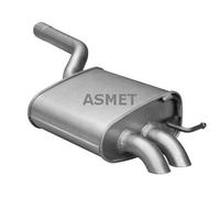 ASMET Silenziatore Posteriore Per VW Golf VI Variant AJ5 1K5 1K2