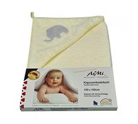 asmi con cappuccio asciugamano Baby, Elefante 100 x 100 cm