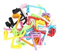 ASMJHQCLW Ganci da parete adesivi in rete ABS | Ganci multi-dimensione da 5-50 pezzi di colore casuale, portagioie for snack domestici(30pcs)