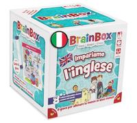Asmodee - brainbox impariamo l'inglese, gioco di carte