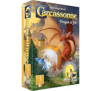 Asmodee - Carcassonne - Estensione: Dragon & Fata - Hans im Glück - Gioco di strategia - Da 7 anni - 2 a 6 giocatori - 55 min - Versione francese