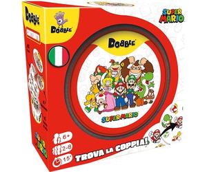 Asmodee - DOBBLE: SUPER MARIO - Carte da Gioco per Famiglie Bambini e Amici | Gioco da Tavolo Rapido e Divertente in Versione da Viaggio - 2-8 Giocatori - 6+ Anni - 15 Minuti - Edizione Italiana