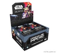 Asmodee FFG Star Wars Unlimited - Gioco di carte collezionabili Ceneri dell'Impero, 24 buste da 16 carte, GCC dai 12 anni in su, per 2 giocatori, spagnolo