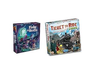 Asmodee - Fiabe di Stoffa - Gioco da Tavolo Collaborativo di Avventura, 2-4 Giocatori, 8+ Anni, Edizione in Italiano & - Ticket to Ride Europa - Gioco da Tavolo per Tutta la Famiglia, 2-5 Giocatori