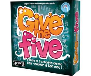 Asmodee - Give ME Five - Gioco di carte Atmosfera per adulti e bambini a partire dai 12 anni - Gioco da tavolo Made in France - 1 Indice & 5 secondi per trovare la giusta parola - 15 min - 4 a 9