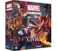 Asmodee - Marvel Champions: Civil War - FFG - Estensione Gioco di carte cooperativo - 2 mazzi pre-costruiti - 4 scenari per affrontare gli Avengers - Versione francese