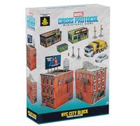 Asmodee, Marvel: Crisis Protocol - NYC City Block, Terrain Collection, Atomic Mass Games, Tabletop, 2 Players, from Age 14+, 90-120 Minutes, English, French and Spanish